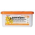 Petkin Paw Wipes w/ Paw Balm Protectant for Dogs & Cats 100 Pack