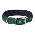 Prestige Pet Soft Padded Adjustable Dog Collar Hunter Green 1 Inch - 5 Sizes