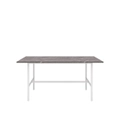 HomeStar Gemma Rectangular Marble Effect Dining Table 160cm - White