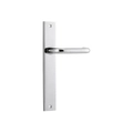 Iver Oslo Lever Door Handle on Rectangular Backplate Chrome Plated