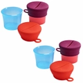 2PK Boon Snug Baby/Kids Snack Container Food Silicone Lid w/ Cup Storage 9m+ PK