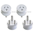 2x Sansai Travel Power Adapter Outlet AU/NZ Socket to South Africa SA/India Plug