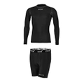 Mitre Neutron Base Layer Compression Sports Shorts/Top Kids Size SY 5-7y Black