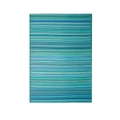 Cancun Aqua Recycled Plastic Outdoor Rug and Mat