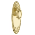 Tradco Fitzroy Door Knob on Backplate Polished Brass