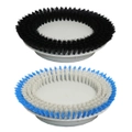 2pc Cleanstar 15in Soft/Hard Brush Replacement f/Orbital Floor Polisher/Cleaner