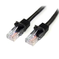 StarTech 2M Cat5e Snagless Network LAN Data Lead Ethernet Patch Cable RJ45 Black