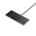 Satechi Slim W1 USB-C Wired Backlit Keyboard for iPad/iMac/MacBook Space Grey