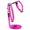 Rogz Alleycat Adjustable Cat Harness & Lead Set Pink - 2 Sizes