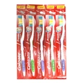 5PK Colgate Premier Clean Standard Adult Toothbrush Dental Oral Teeth Care Set