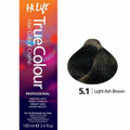 Hi Lift True Colour Permanent Hair Dye Cream Color 5.1 Light Ash Brown 100ml