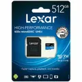 Lexar 512GB Micro SD Card SDXC UHS-I High Performance 633x 100MB/s U3 4K Mobile Phone TF Memory Card