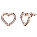 Innocent Heart Stud Earrings Embellished with SWAROVSKI crystals