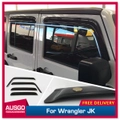 Luxury Weather Shields for Jeep Wrangler JK Series 2007-2018 4Door Weathershields Window Visors