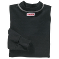 Simpson CarbonX Underwear Medium Black Top Crew Neck Long Sleeve SFI Approved