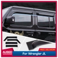 4PCS Wide Type Luxury Weather Shields for Jeep Wrangler JL Series 2018-Onwards Weathershields Window Visors