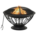 Fire Pit with Poker 75 cm XXL Steel vidaXL