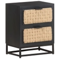 Bedside Cabinet 40x30x50 cm Solid Mango Wood vidaXL