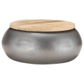 Coffee Table Grey 68x68x30 cm Solid Mango Wood vidaXL