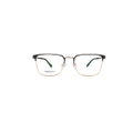 Metal Frame Clear Lens Business Glasses - Black Gold