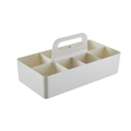 Plastic Receiving Basket For Bathroom Desktop Miscellaneous Storage - White