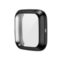 TPU Shell Case Screen Protector Frame Cover Bumper for Fitbit Versa 2 Watch TPU Protect Protective Durable Housing-Black
