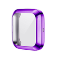 TPU Shell Case Screen Protector Frame Cover Bumper for Fitbit Versa 2 Watch TPU Protect Protective Durable Housing-Purple