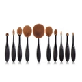 Professional Touch Premium Oval Makeup Brush Set of 10 Pcs in a Box