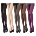 5PAIRS Fashion Women's Opaque Pantyhose Coloured Nylon Pantyhos Velvet Tights Stockings