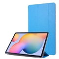 For Samsung Galaxy Tab S8 (2022)/Tab S7 (2020) Case, Silk Magnetic PU Leather Case, Stand, Pen Slot, Sky Blue