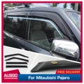 Luxury Weathershields for Mitsubishi Pajero 2000-Onwards Weather Shields Window Visors