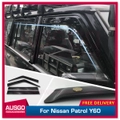 Luxury Weather Shields for Nissan Patrol Y60 GQ 1988-1997 Auto Miror Weathershields Window Visors