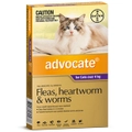 Advocate Cat 4kg & Over Purple Spot On Flea Wormer Treatment - 3 Sizes