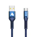AhaTech Braided Certified Type-C, USB-C to USB-A 2M High Speed Data Fast Charging Cable For Samsung Galaxy S9 S8 Note 8, Pixel [3 Pack]
