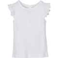 Mamino Girl Angel White Ruffle Sleeves Cotton Tee Shirt