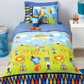 Cubby House Reversible Circus Fun Quilt Cover Set