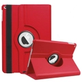 ZUSLAB iPad 9 Case, PU Leather 360 Degree Rotating Protective Smart Stand Cover for Apple 2021 (10.2") - Red