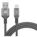 Momax ELITE Link Triple-Braided Nylon 1.2m Lightning Cable Black, Apple MFi Certified,Compatible with Rugged phone case (LifeProof iPhone Cases) 6X Stronger (20000+ SwingTest), [DL11D]