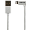 Star Tech 2m USB-A Lightning MFI-Certified Charging Cable Angled for iPhone WH