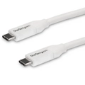 Star Tech 4m USB-C To USB-C Cable Male To Male 480Mbps Mac/ChromeOS/Phone White