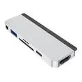 HyperDrive 6-in-1 USB-C to USB-A/C/3.5mm/SD/Micro SD/HDMI Hub for iPad Pro SLV