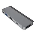 HyperDrive 6-in-1 USB-C to USB-A/C/3.5mm/SD/Micro SD/HDMI Hub for iPad Pro Grey