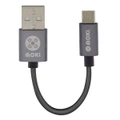Moki 10cm Braided MicroUSB to USB Aluminium Case Sync/Charge Cable f/ Android/PC