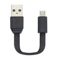 Moki 10cm MicroUSB to USB Pocket Sync/Charge Flat Cable for Android Phone/PC
