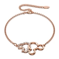 Rose Gold Intertwined Mickey Embellished with SWAROVSKI Crystals