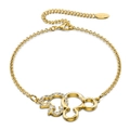 Gold Intertwined Mickey Embellished with SWAROVSKI Crystals