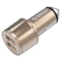 Orico UCI-2U Gold 15.5W Safety Hammer 2 USB Port Car Charger for iPhone/Samsung