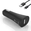 Orico UCQ-1U Black QC2.0 USB Car Charger w/ Cable 18W/2A for iPhone/Samsung/iPad