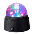 Sansai Battery Powered Mini LED Party Disco Light Spinning/Rotating Indoor 9cm