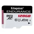 Kingston High Endurance 128GB microSDXC CL10 UHS-I Card ,up to 95MB/s read, and 45MB/s write, Designed for Dash cameras, security cameras, and Body Cameras [SDCE/128GB]